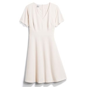 18W cream retro knee length dress (Stitchfix)